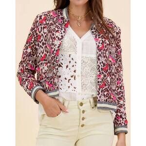 NEW RUBYYAYA leofly bomber jacket in multi